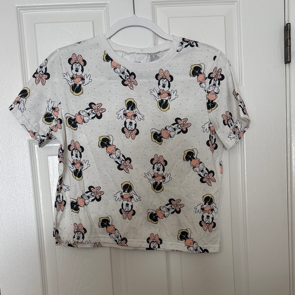 Disney Minnie Mouse Jerry Leigh Crop Top Tshirt